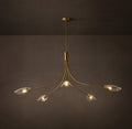 Heritage Shell Clear Glass Round Chandelier – 60" — view 1