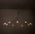 Heritage Shell Clear Glass Round Chandelier – 84" — view 1
