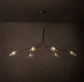 Heritage Shell Clear Glass Linear Chandelier – 72" — view 1