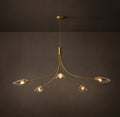 Heritage Shell Smoke Glass Round Chandelier – 60" — view 1