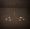 Heritage Shell Smoke Glass Linear Chandelier – 54" — view 1