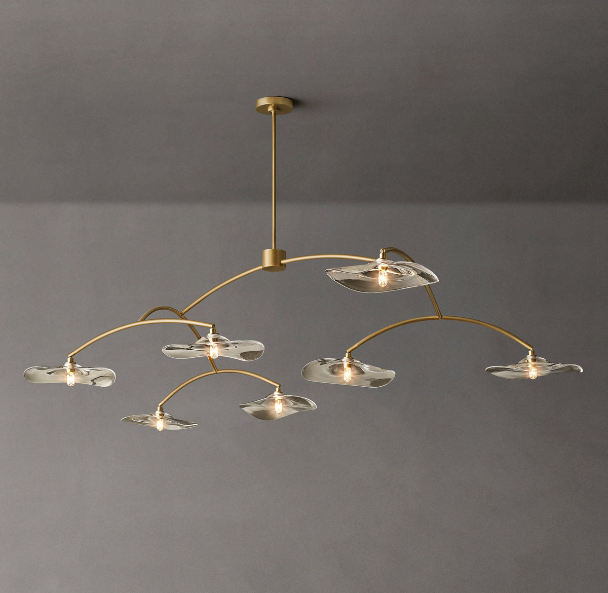 Signature Lily Clear Glass Round Chandelier – 84" — view 3