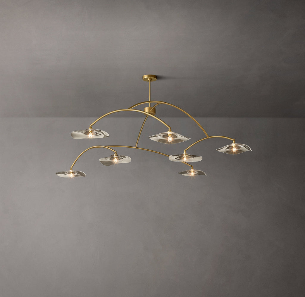 Signature Lily Clear Glass Round Chandelier – 96" — view 3