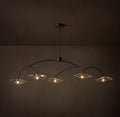 Signature Lily Clear Glass Linear Chandelier – 60" — view 1