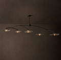 Signature Lily Clear Glass Linear Chandelier – 80" — view 1