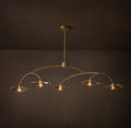 Signature Lily Smoke Glass Linear Chandelier – 60" — view 1