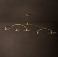 Signature Lily Smoke Glass Linear Chandelier – 80" — view 1