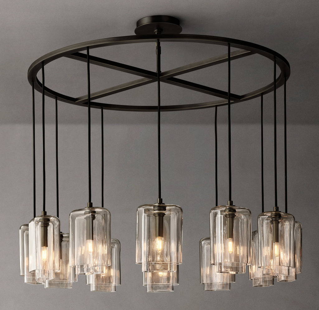 Artisan Lacour Clear Glass Round Chandelier – 48" — view 2
