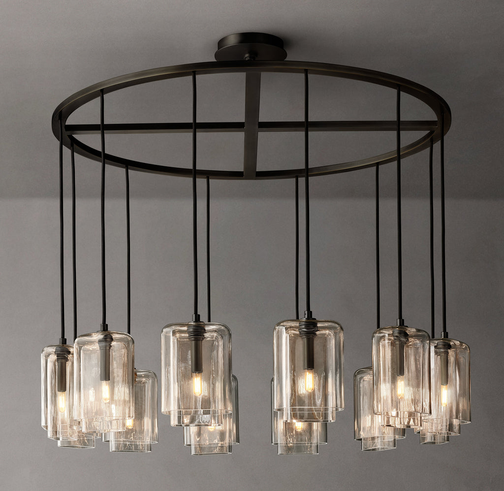 Artisan Lacour Clear Glass Round Chandelier – 48" — view 3