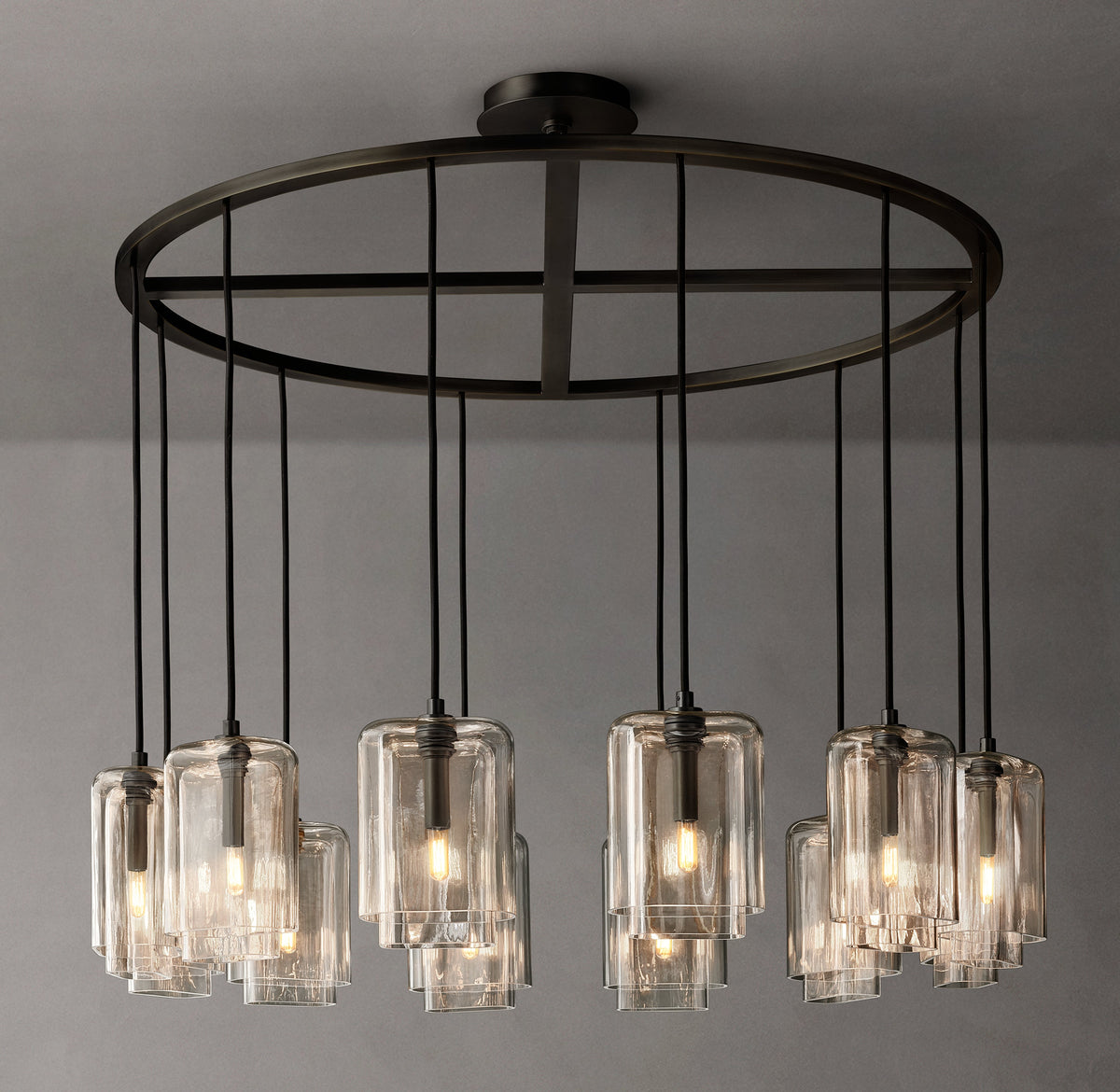 Artisan Lacour Clear Glass Round Chandelier – 48" — view 3