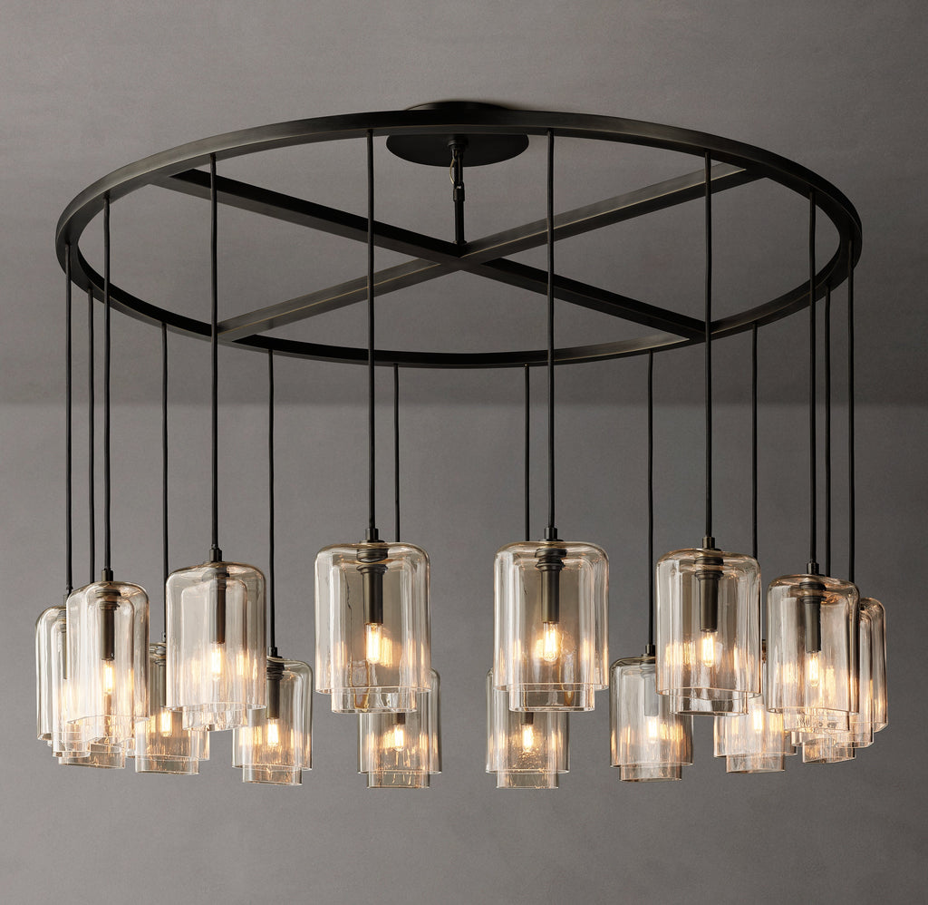 Artisan Lacour Clear Glass Round Chandelier – 60" — view 2
