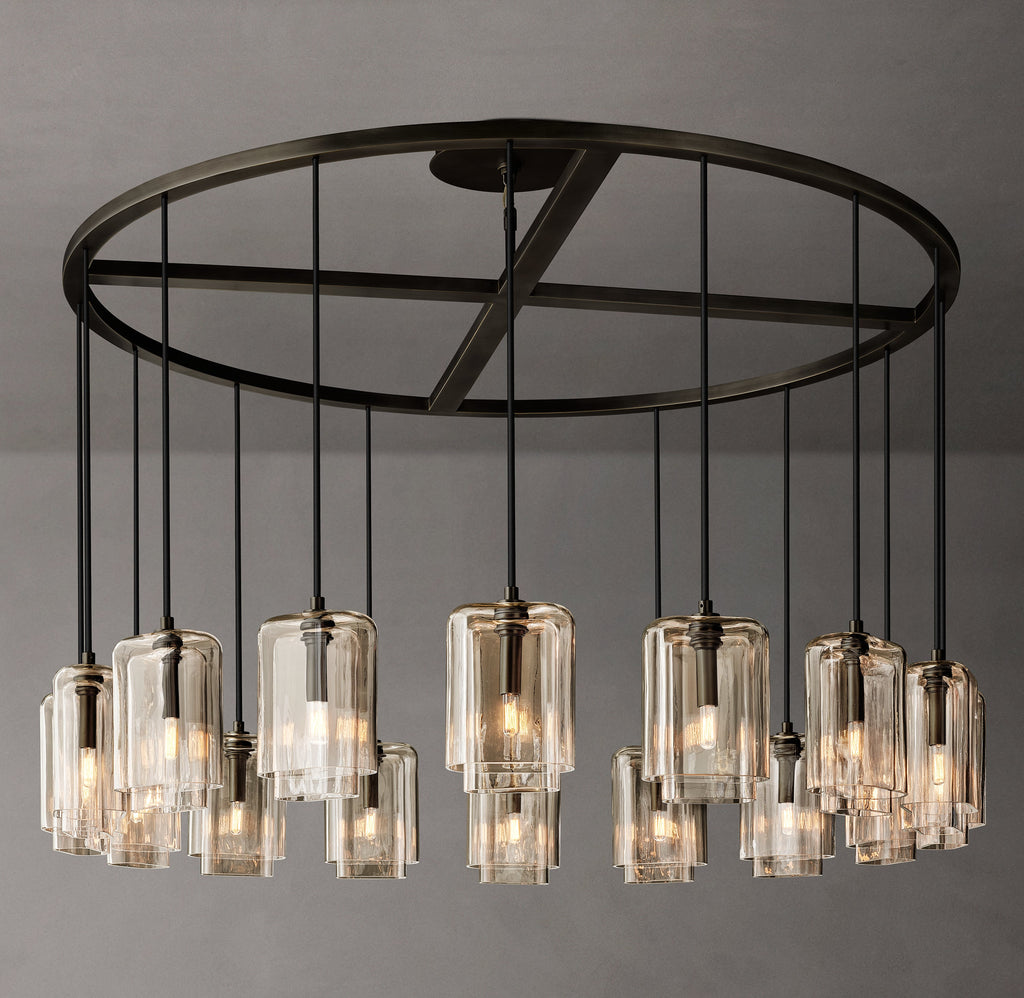 Artisan Lacour Clear Glass Round Chandelier – 60" — view 3