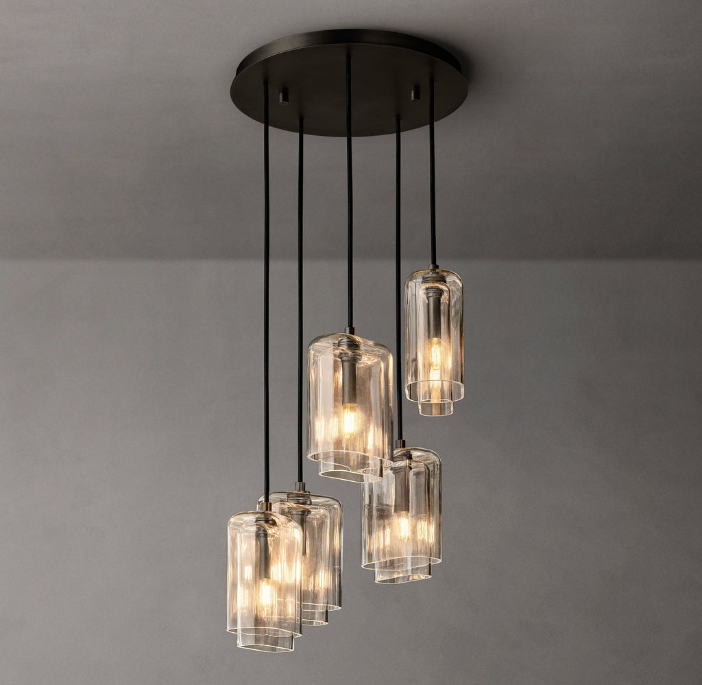 Artisan Lacour Clear Glass Cluster Chandelier – 18" — view 2