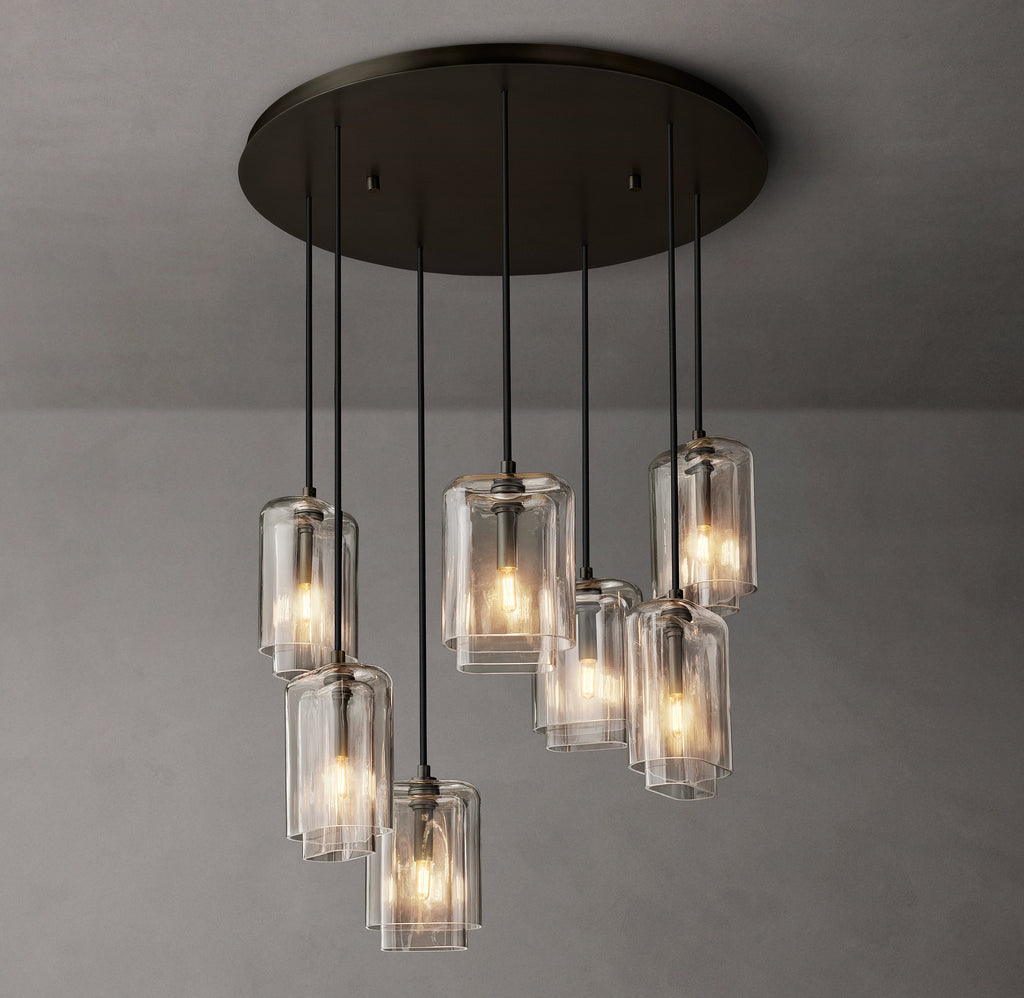 Artisan Lacour Clear Glass Cluster Chandelier – 30" — view 2