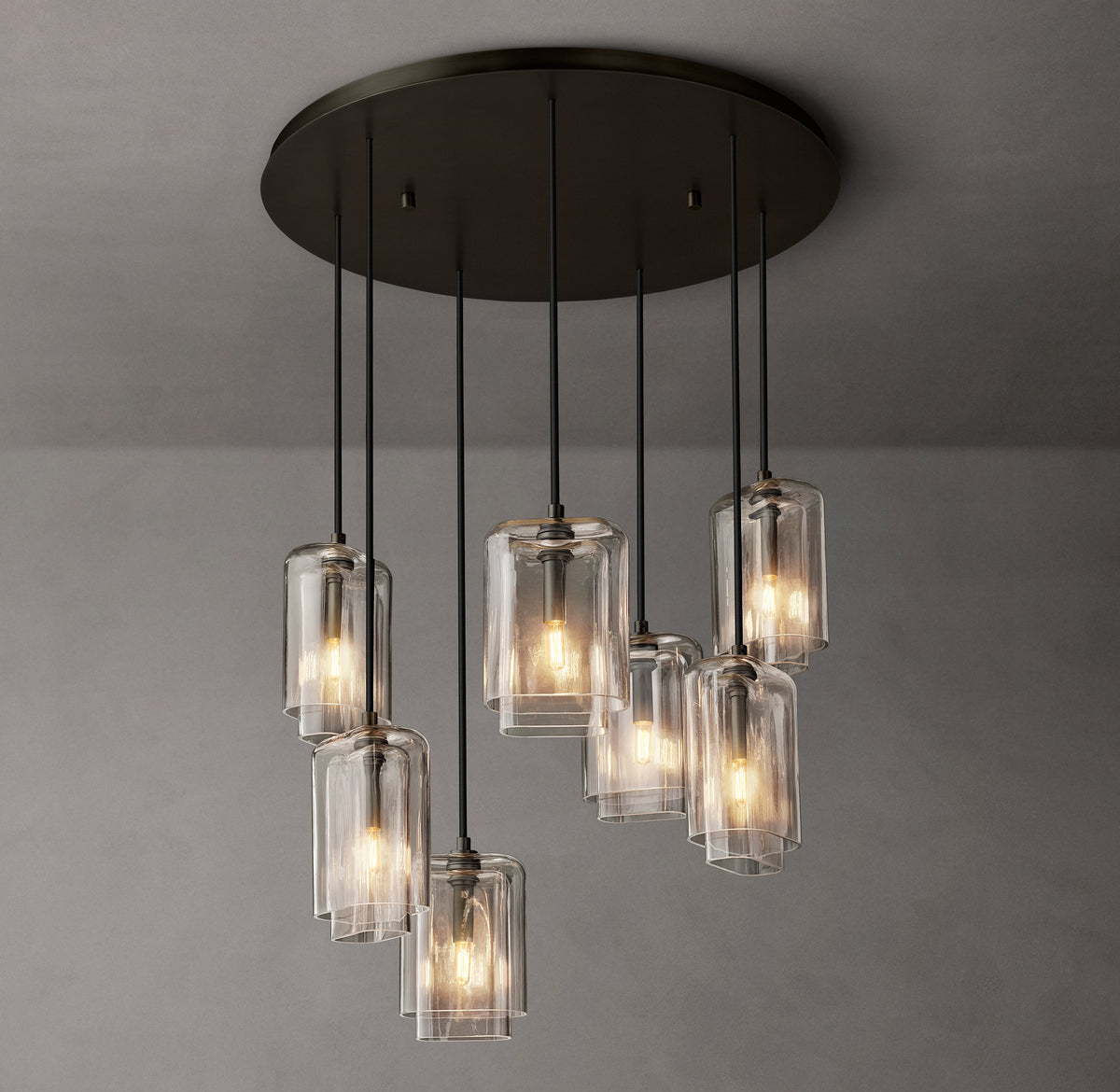 Artisan Lacour Clear Glass Cluster Chandelier – 30" — view 2