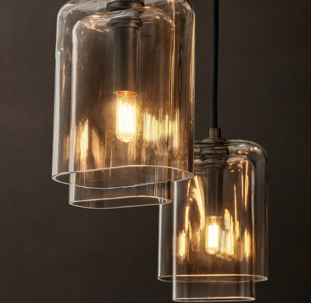 Artisan Lacour Clear Glass Cluster Chandelier – 30" — view 4