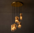 Artisan Lacour Amber Glass Cluster Chandelier – 18" — view 1