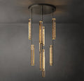 Sculptural Audubon Crystal Round Chandelier — view 1