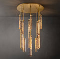 Sculptural Audubon Crystal Round Chandelier — view 1