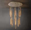Sculptural Audubon Crystal Round Chandelier — view 1