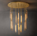 Sculptural Audubon Crystal Round Chandelier — view 1