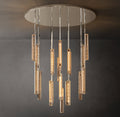 Sculptural Audubon Crystal Round Chandelier — view 1