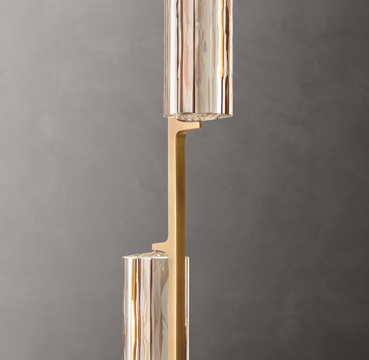 Sculptural Audubon Crystal Linear Chandelier — view 3