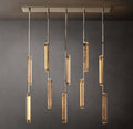 Sculptural Audubon Crystal Linear Chandelier — view 1