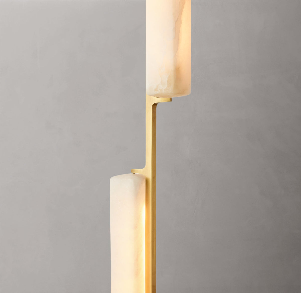 Sculptural Audubon Alabaster Linear Chandelier — view 3