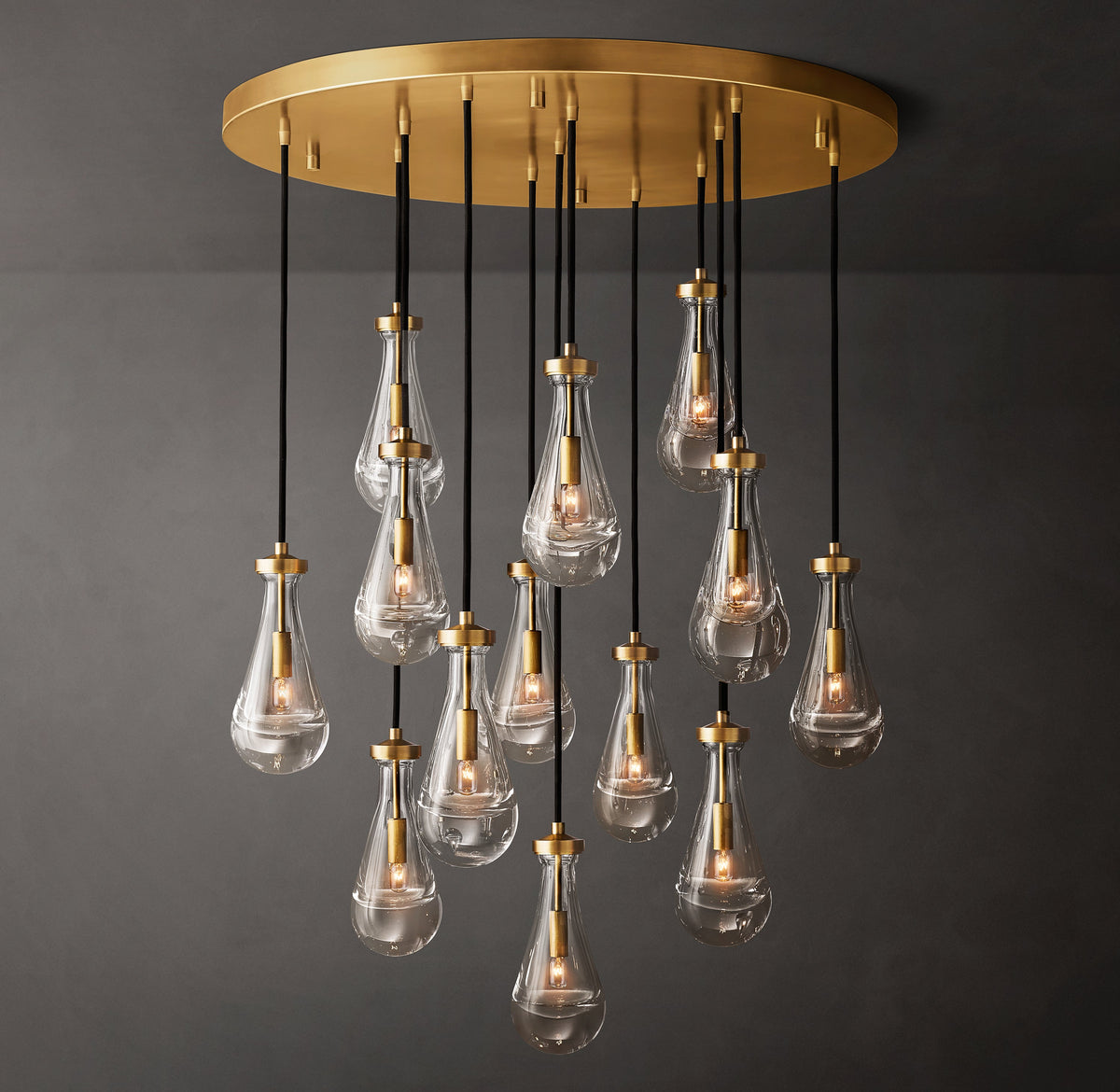 Signature Rain Round Chandelier – 36" — view 1