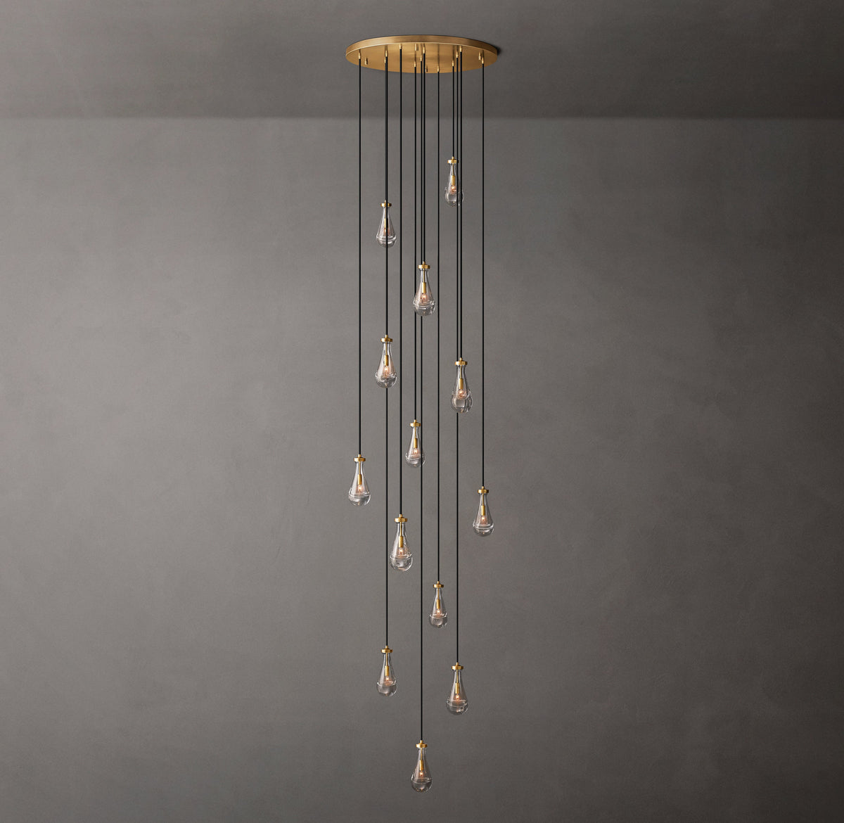 Signature Rain Round Chandelier – 36" — view 2