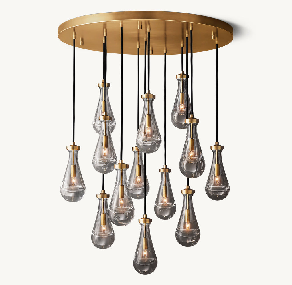 Signature Rain Round Chandelier – 36" — view 3