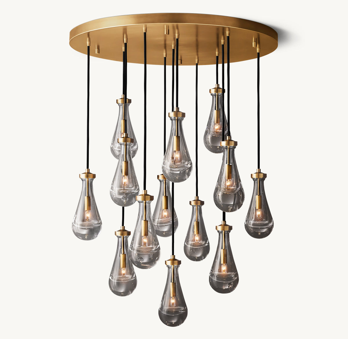 Signature Rain Round Chandelier – 36" — view 3