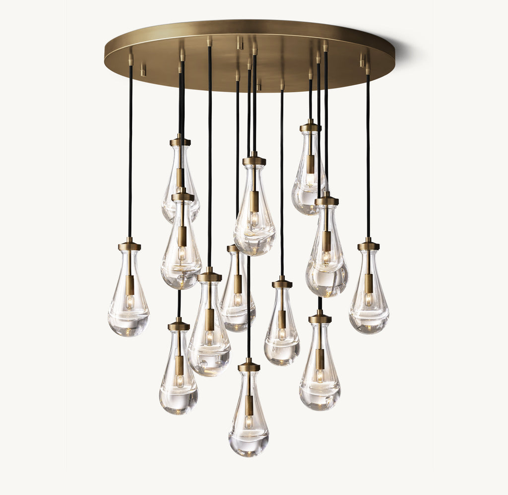 Signature Rain Round Chandelier – 36" — view 5