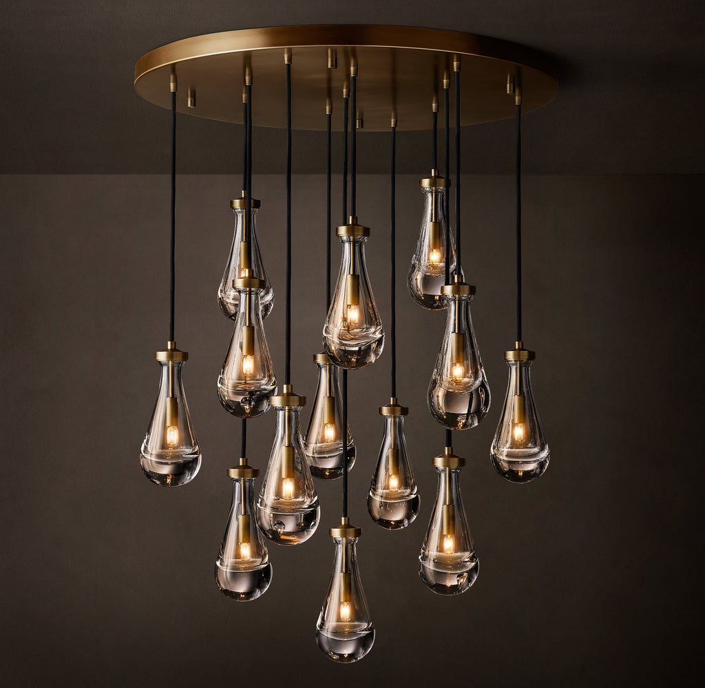 Signature Rain Round Chandelier – 36" — view 6