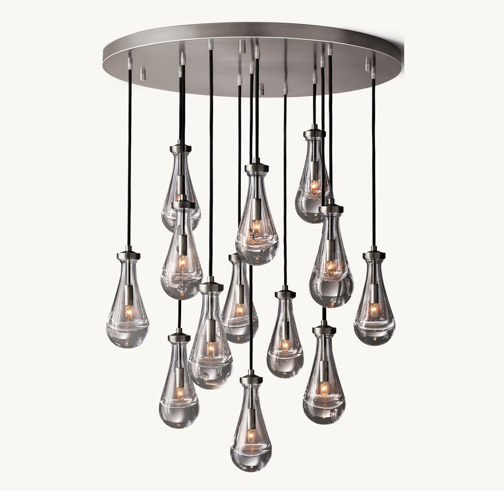 Signature Rain Round Chandelier – 36" — view 1