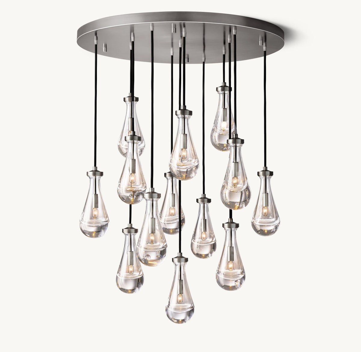 Signature Rain Round Chandelier – 36" — view 2
