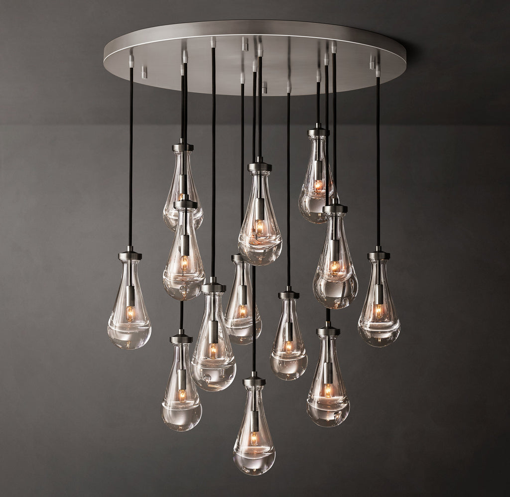 Signature Rain Round Chandelier – 36" — view 3