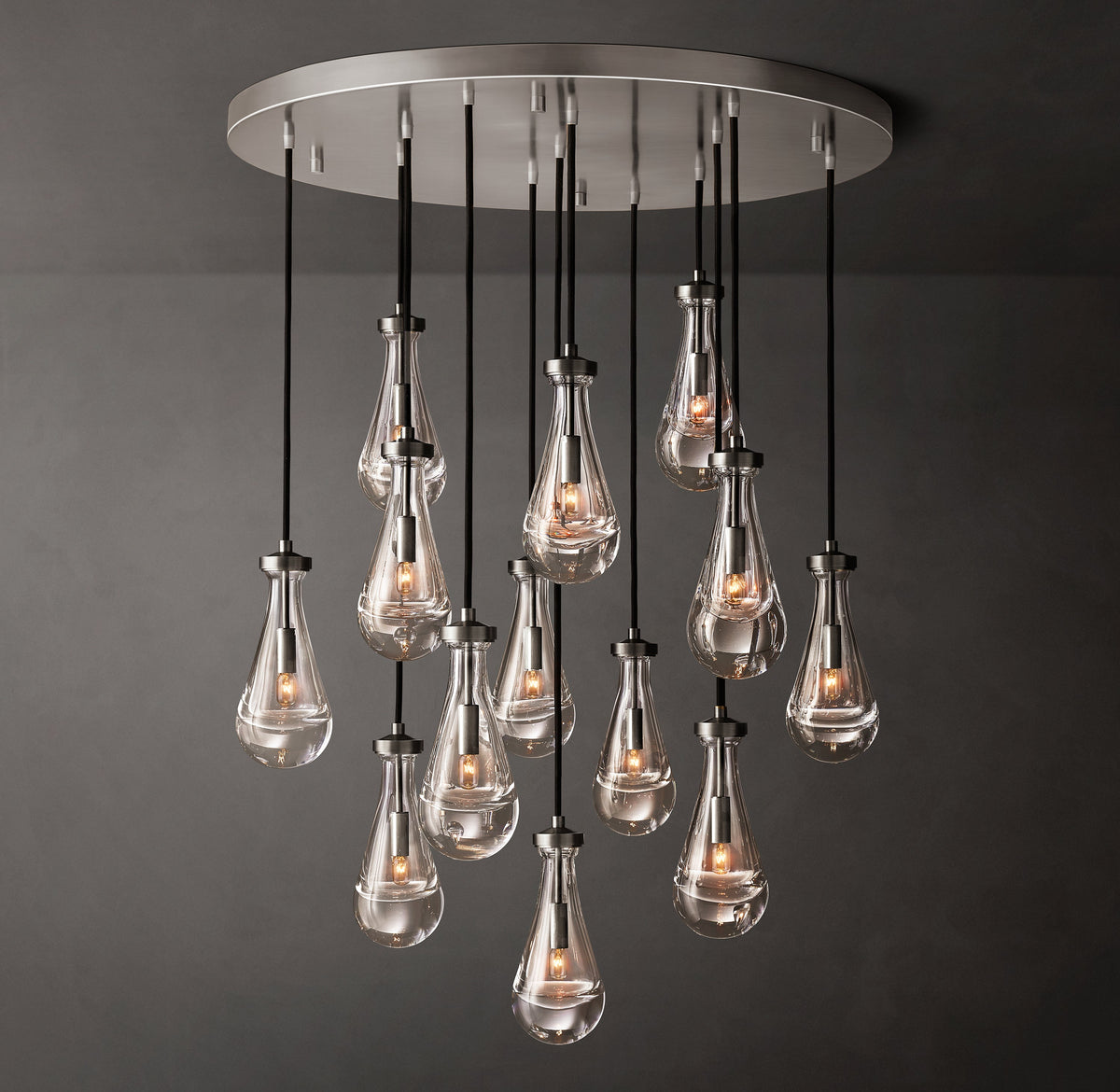 Signature Rain Round Chandelier – 36" — view 3