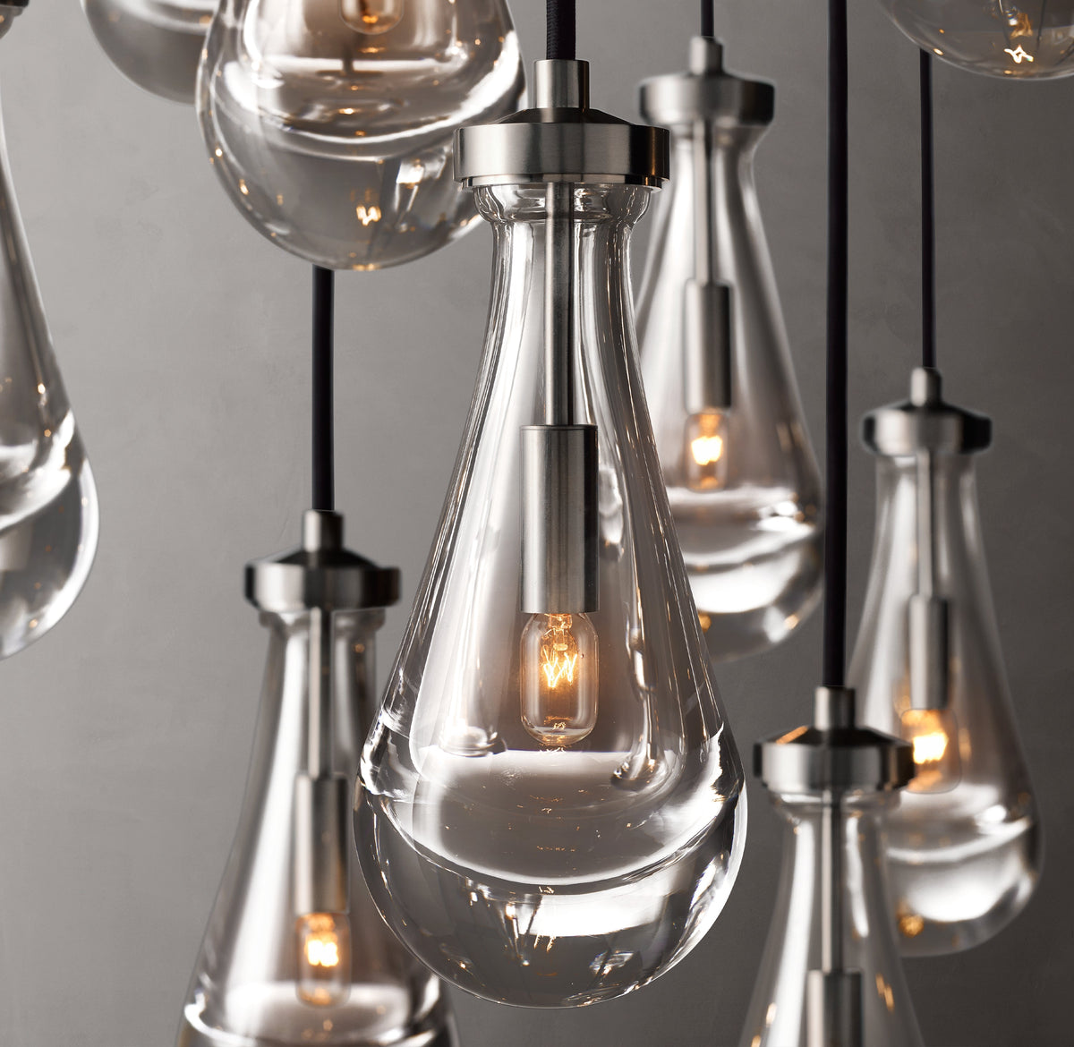 Signature Rain Round Chandelier – 36" — view 4