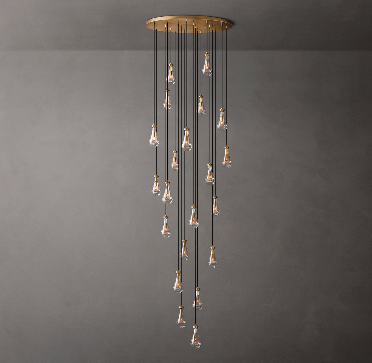 Signature Rain Round Chandelier – 47" — view 1