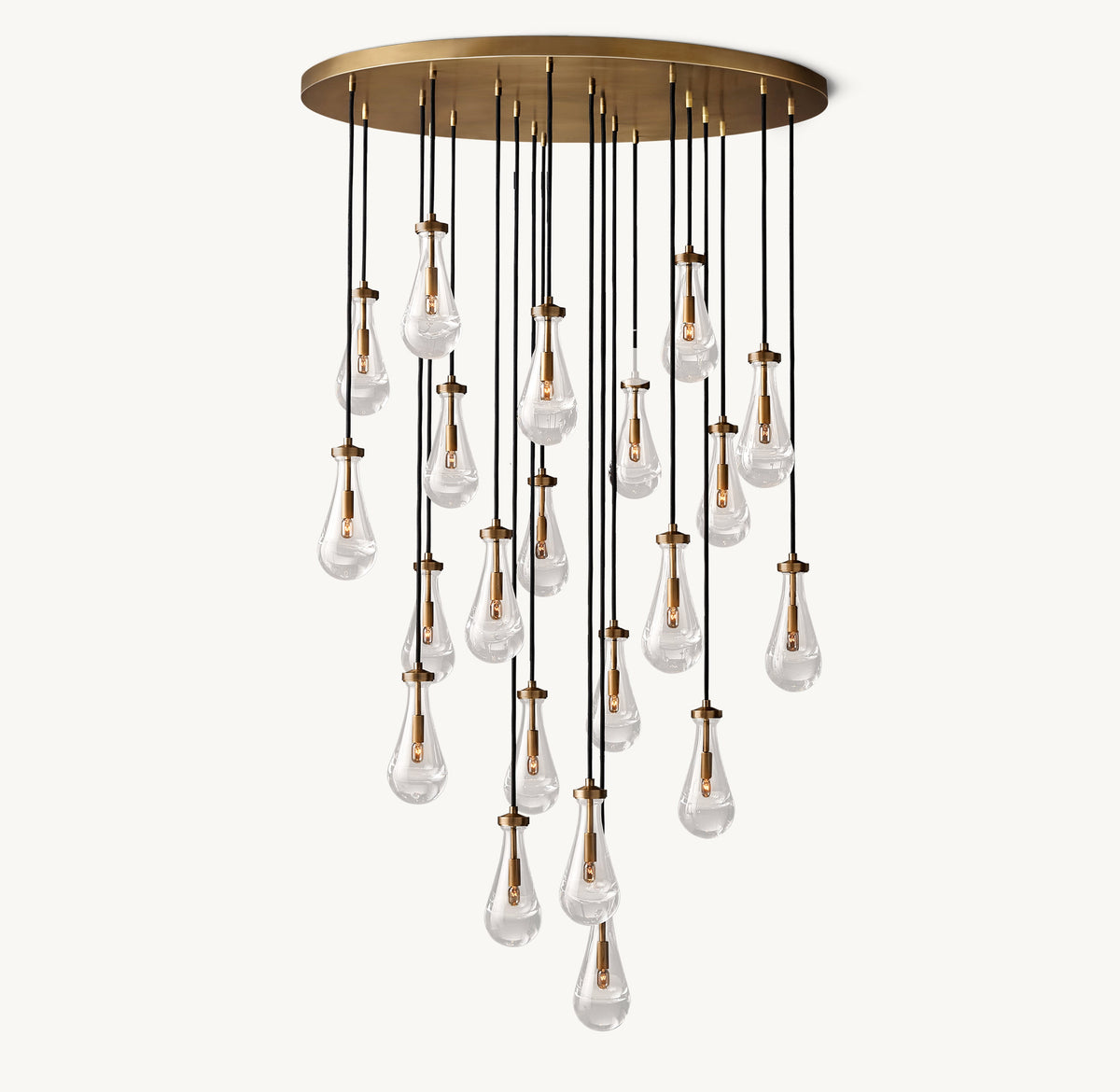 Signature Rain Round Chandelier – 47" — view 2