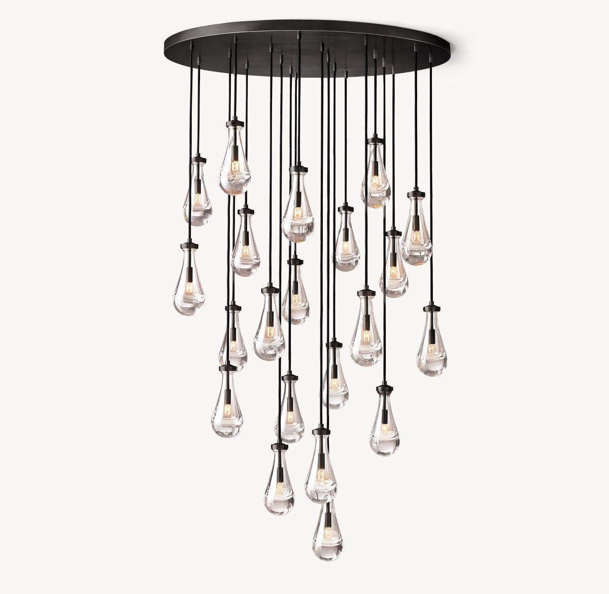 Signature Rain Round Chandelier – 47" — view 1
