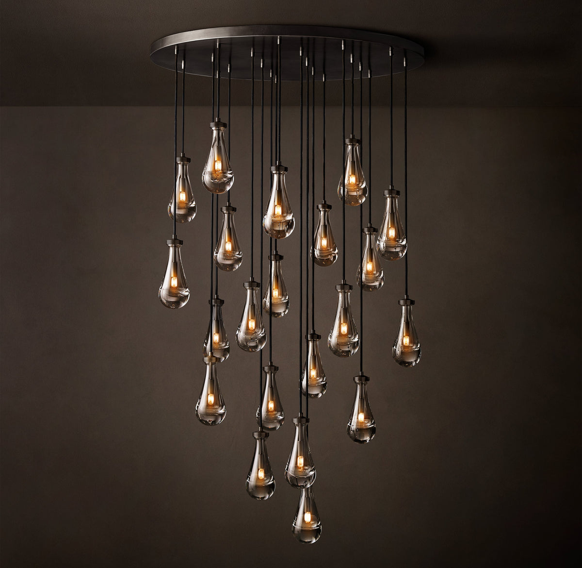 Signature Rain Round Chandelier – 47" — view 2