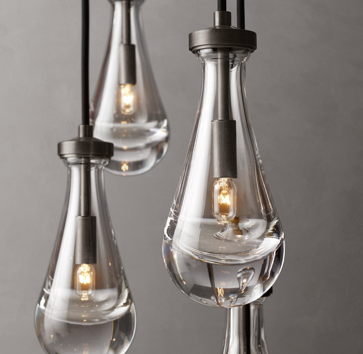 Signature Rain Round Chandelier – 47" — view 3