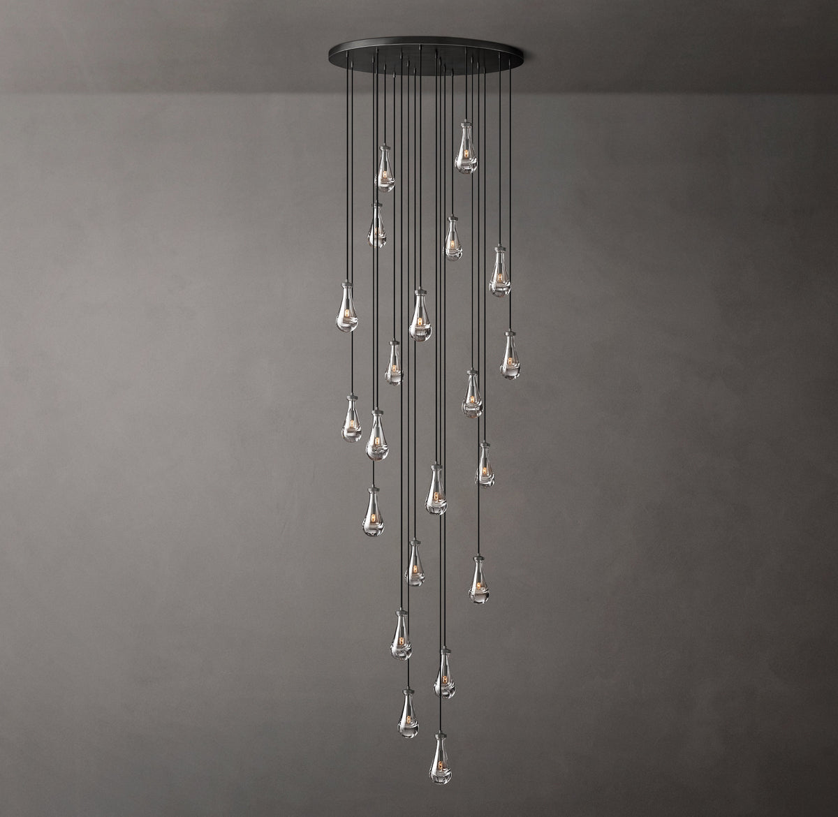 Signature Rain Round Chandelier – 47" — view 4