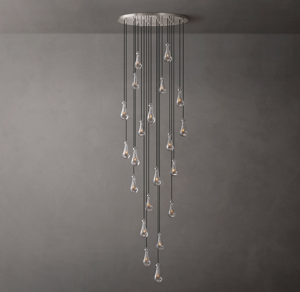 Signature Rain Round Chandelier – 47" — view 2