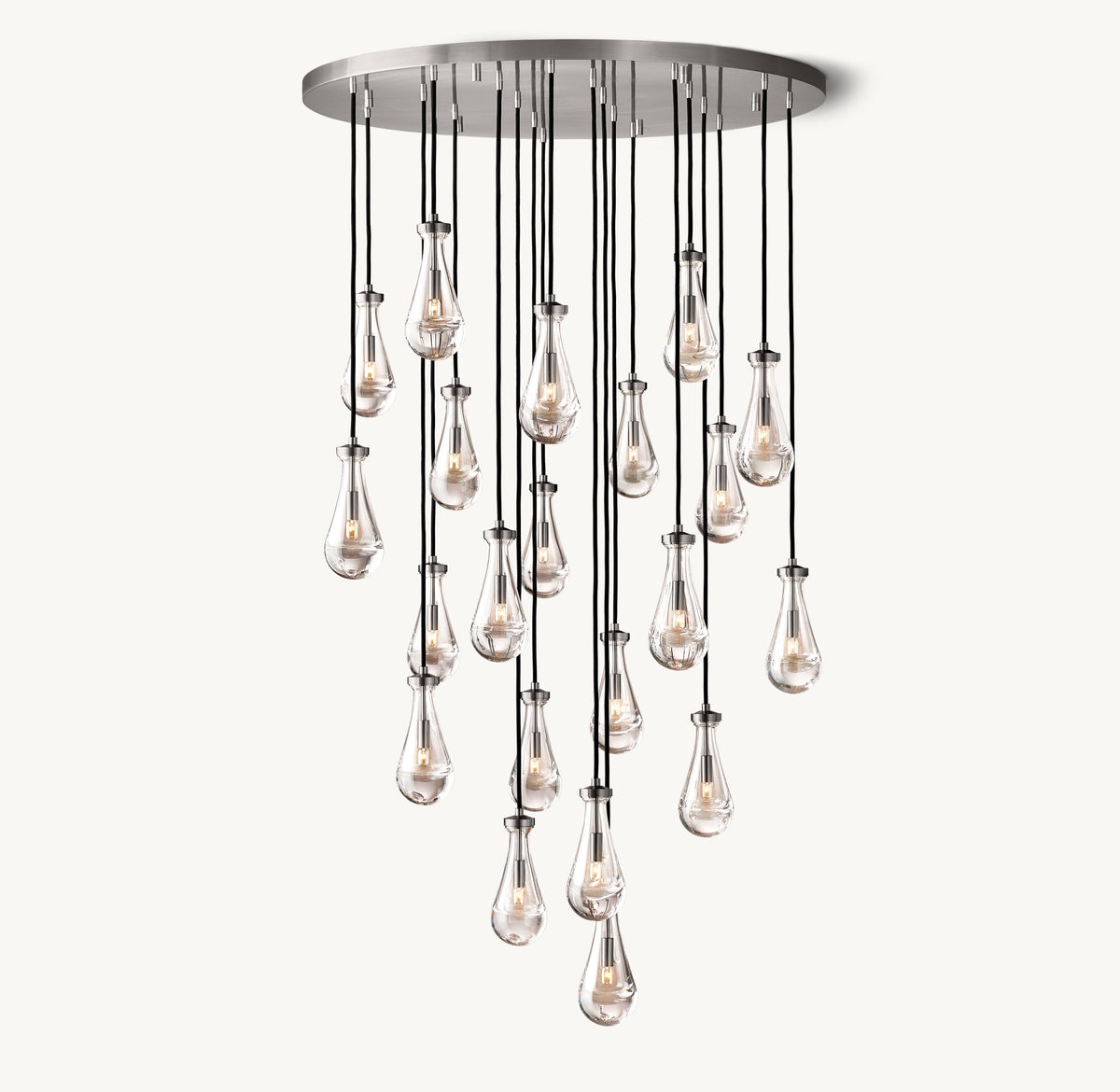 Signature Rain Round Chandelier – 47" — view 3