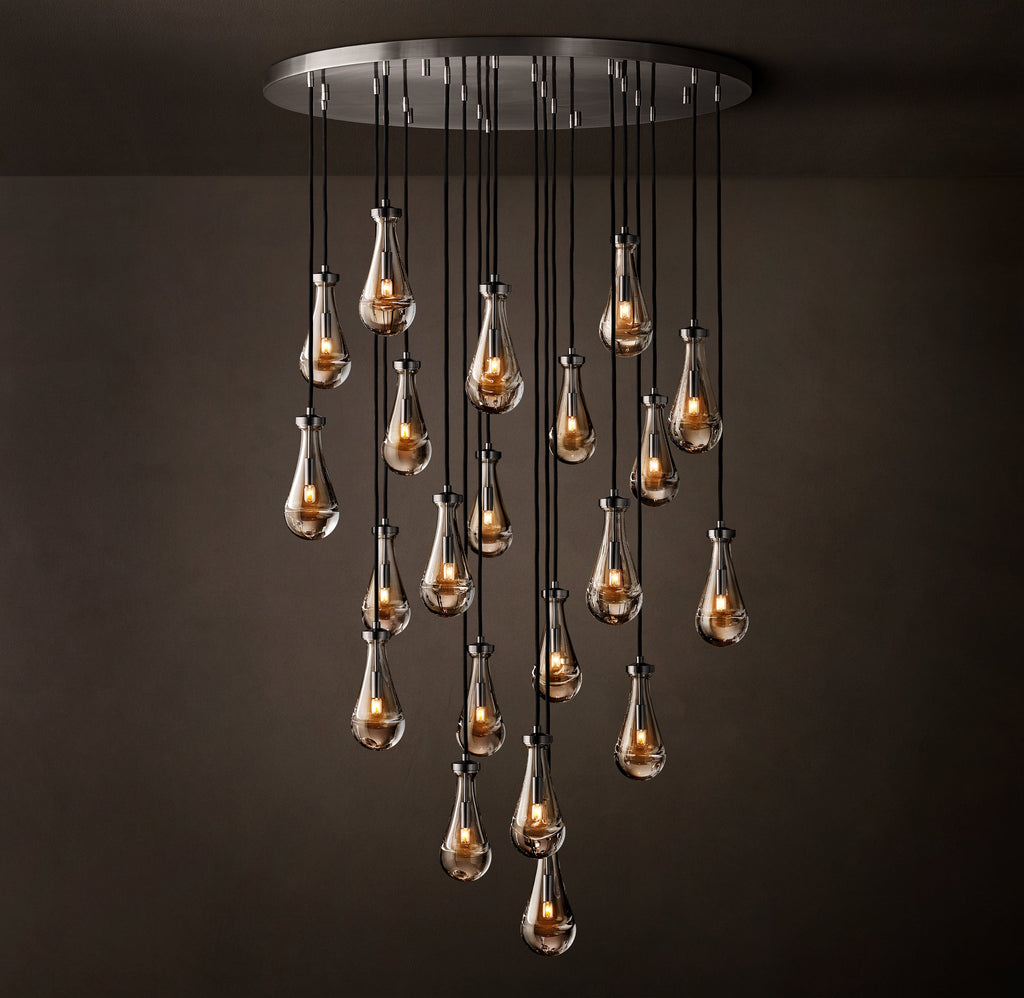 Signature Rain Round Chandelier – 47" — view 4