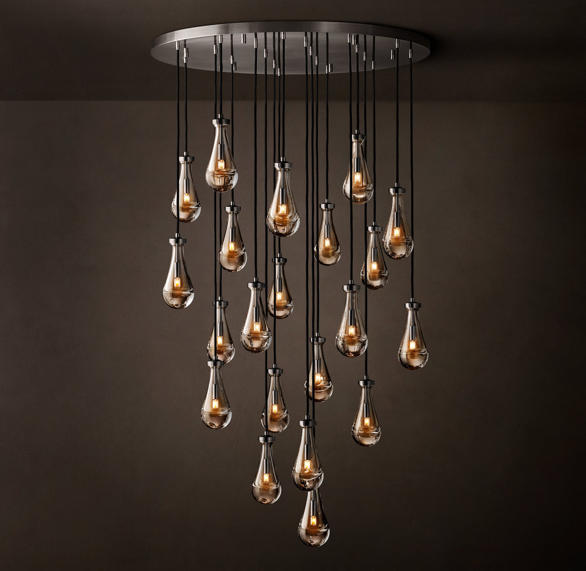 Signature Rain Round Chandelier – 47" — view 4